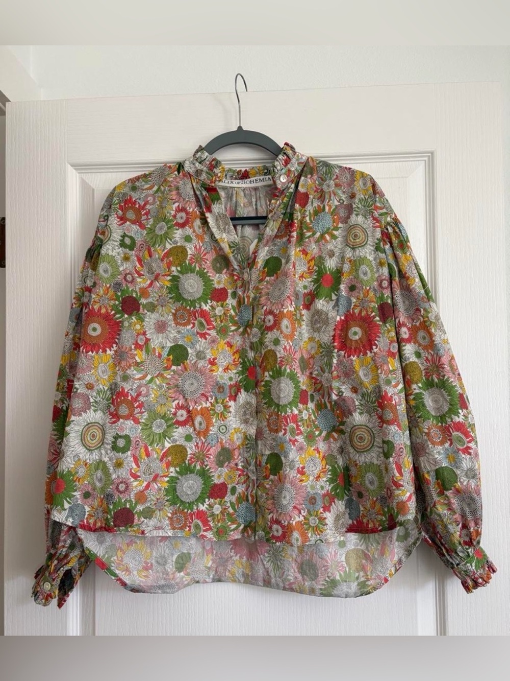 Alix Of Bohemia Floral Button-Front Blouse Top
